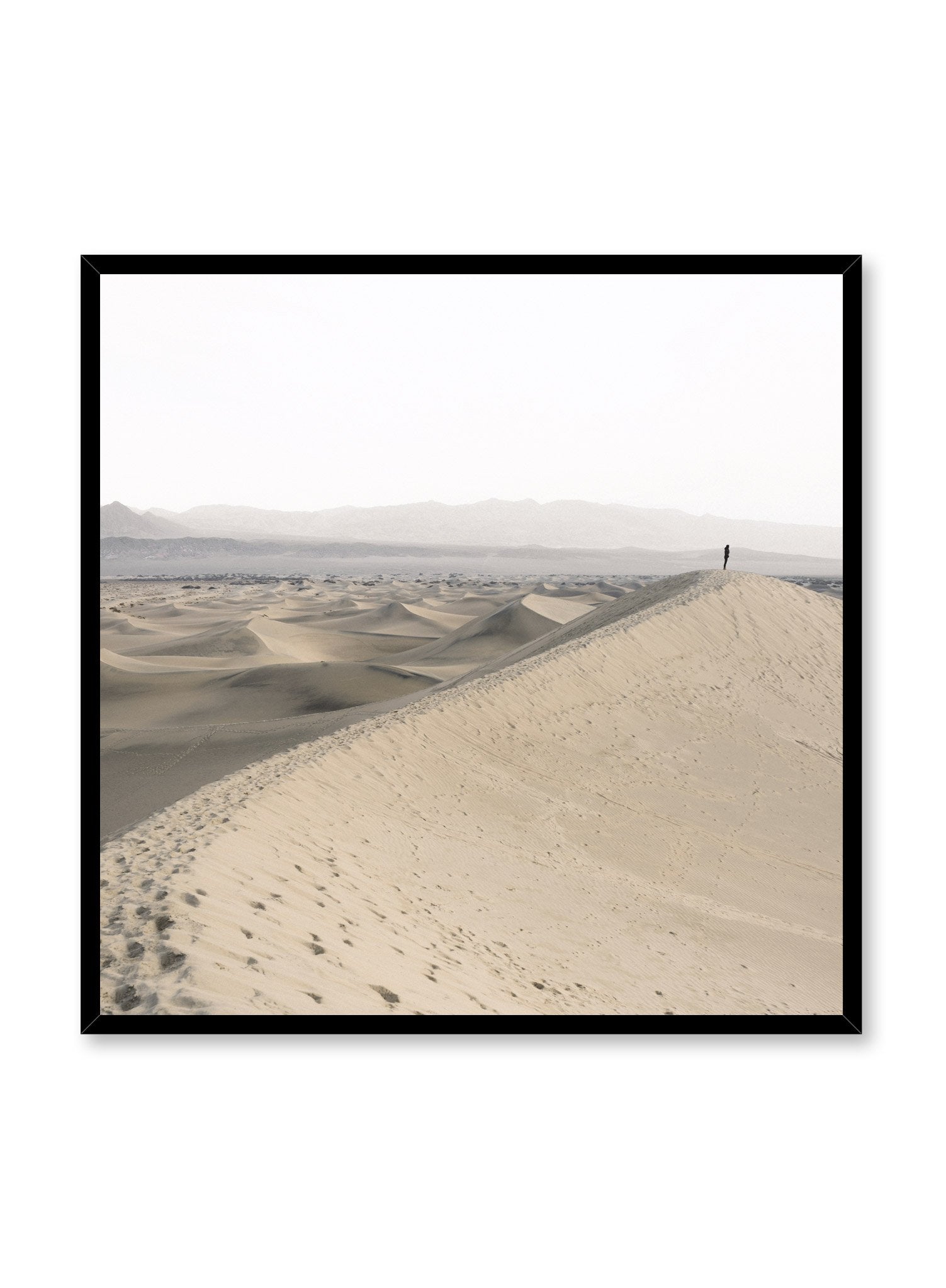 Scandinavian art print by Opposite Wall with trendy landscape art photo - Solitude in the Desert in square format