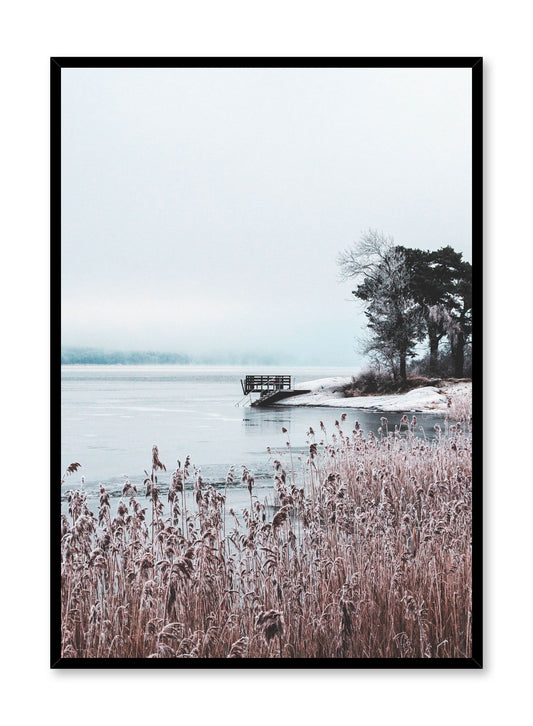 Minimalist design poster by Opposite Wall with winter scene photography