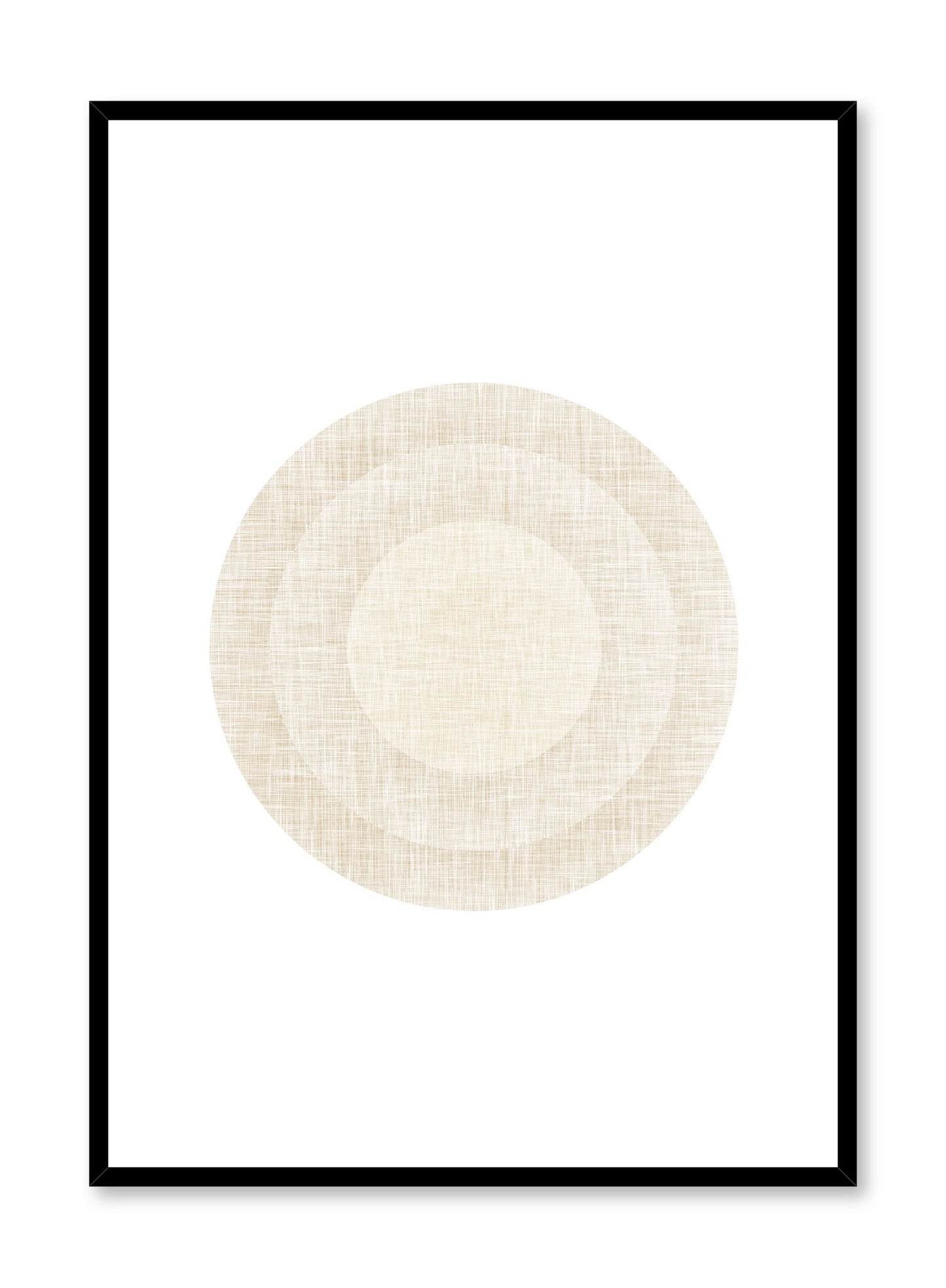 Minimalist design poster by Opposite Wall with abstract beige circles