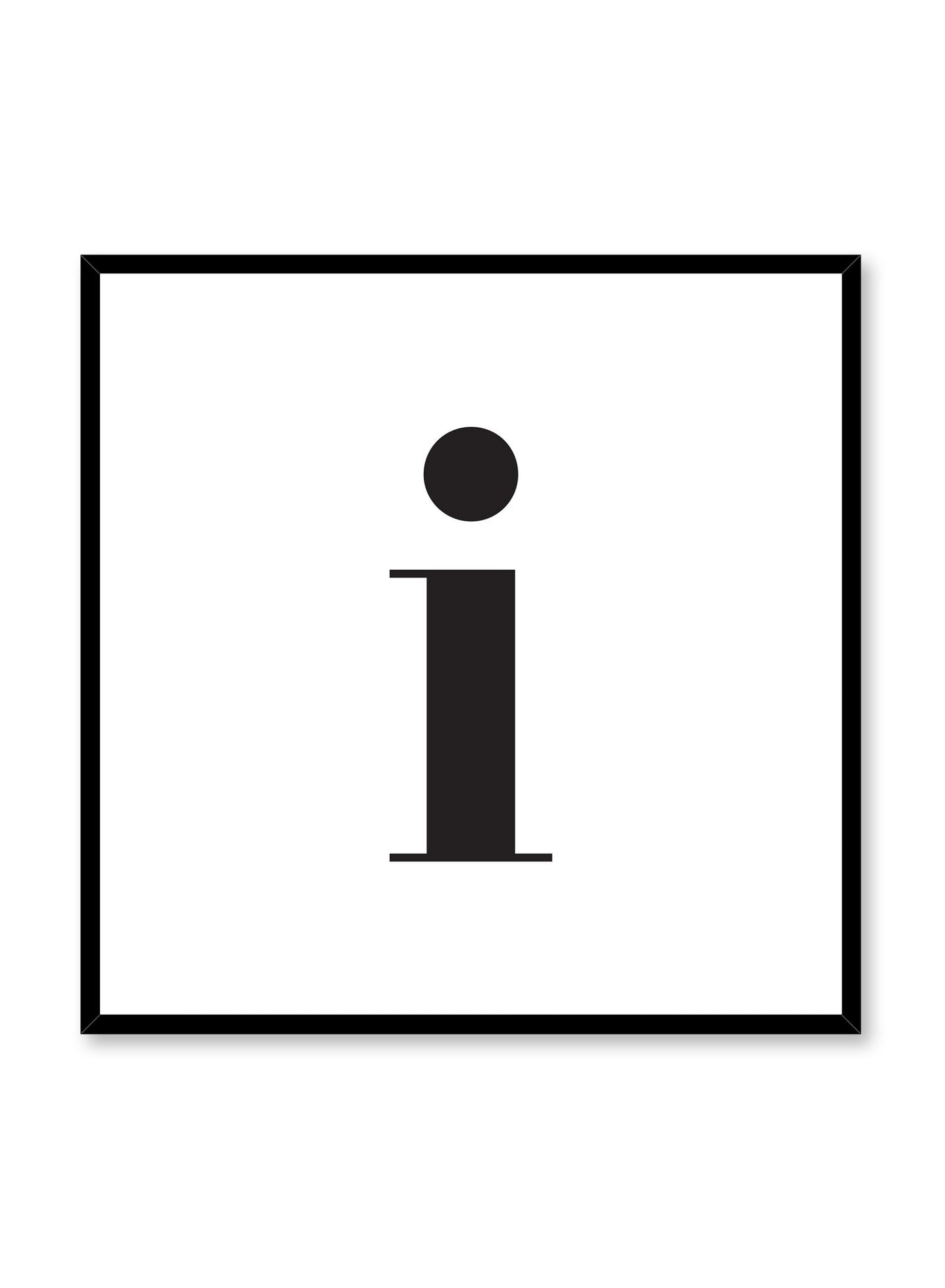 Lettre I minuscule, Affiche