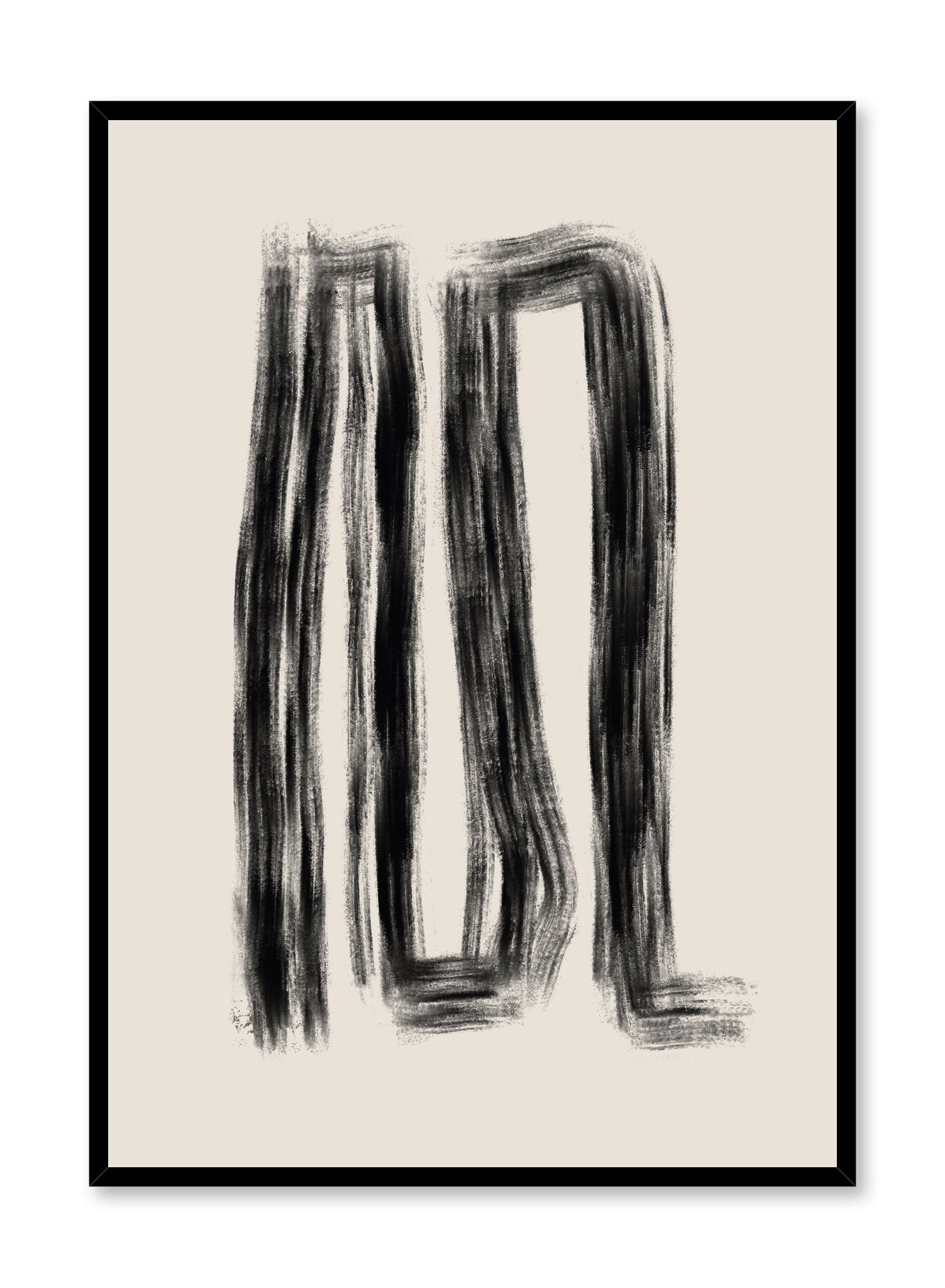 Modern minimalist poster by Opposite Wall with abstract design of Dead Ends by Toffie Affichiste