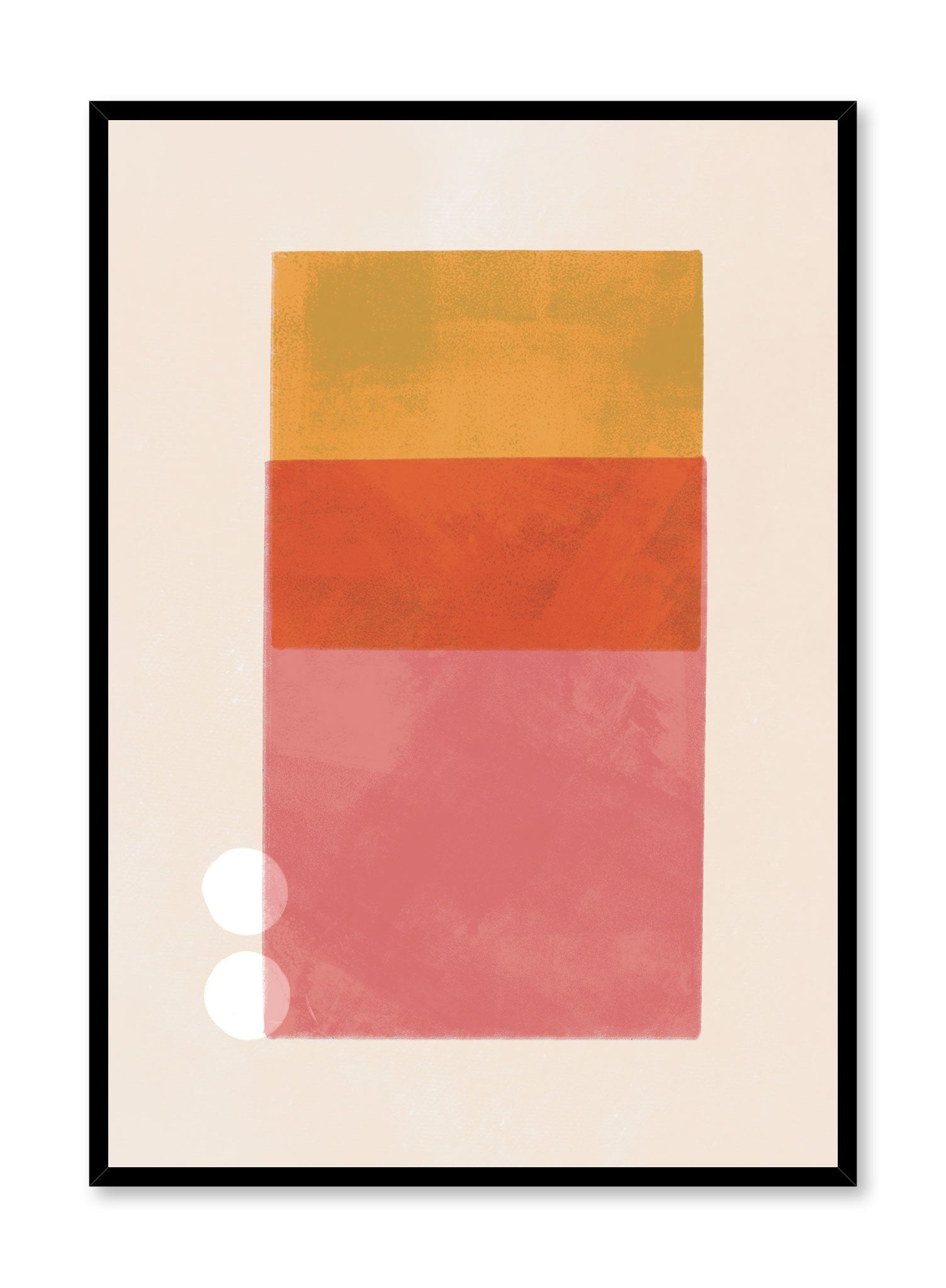 Modern minimalist poster by Opposite Wall with abstract design of Townhouse by Toffie Affichiste