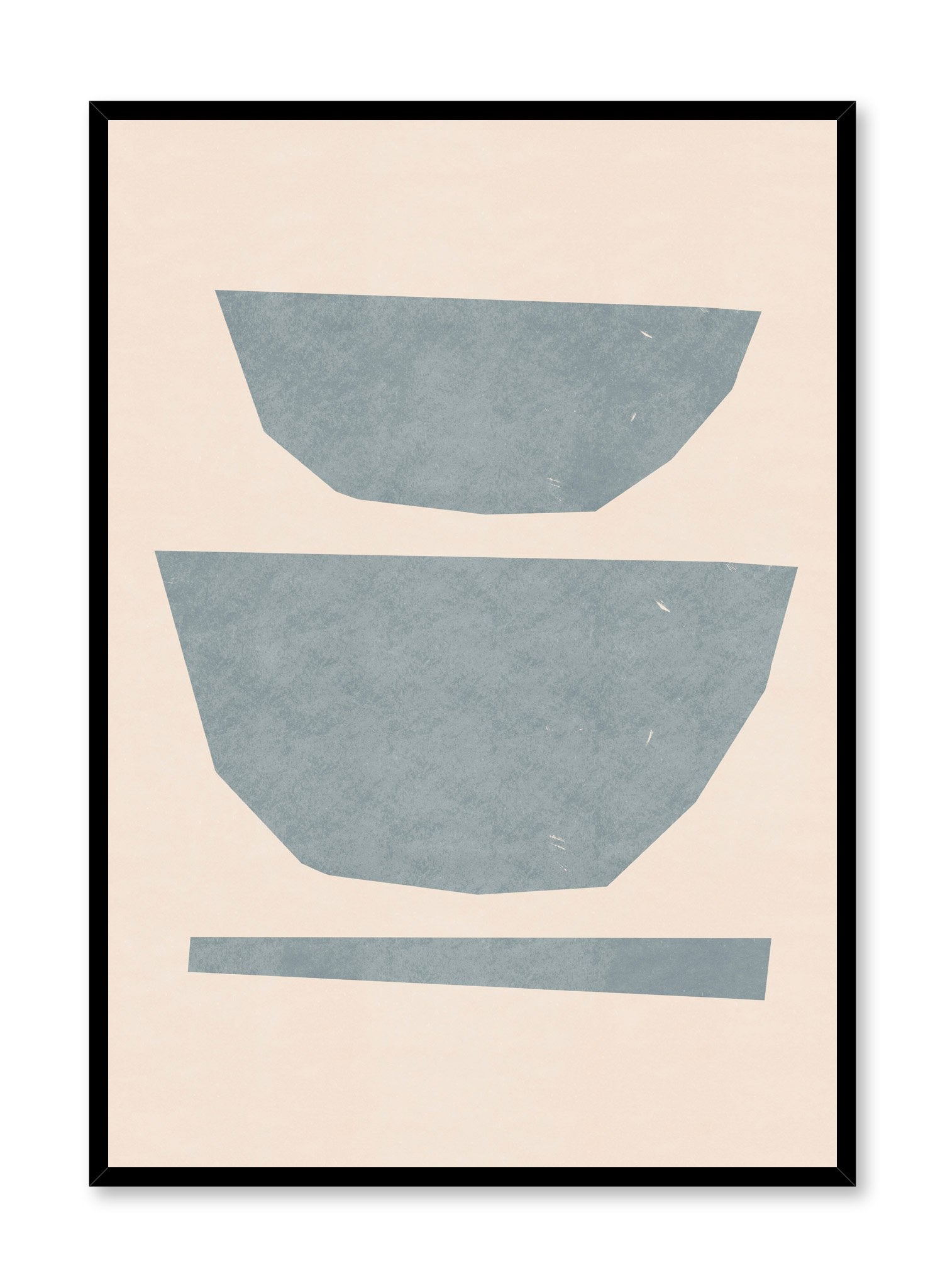 Modern minimalist poster by Opposite Wall with abstract design of Deep Dish by Toffie Affichiste