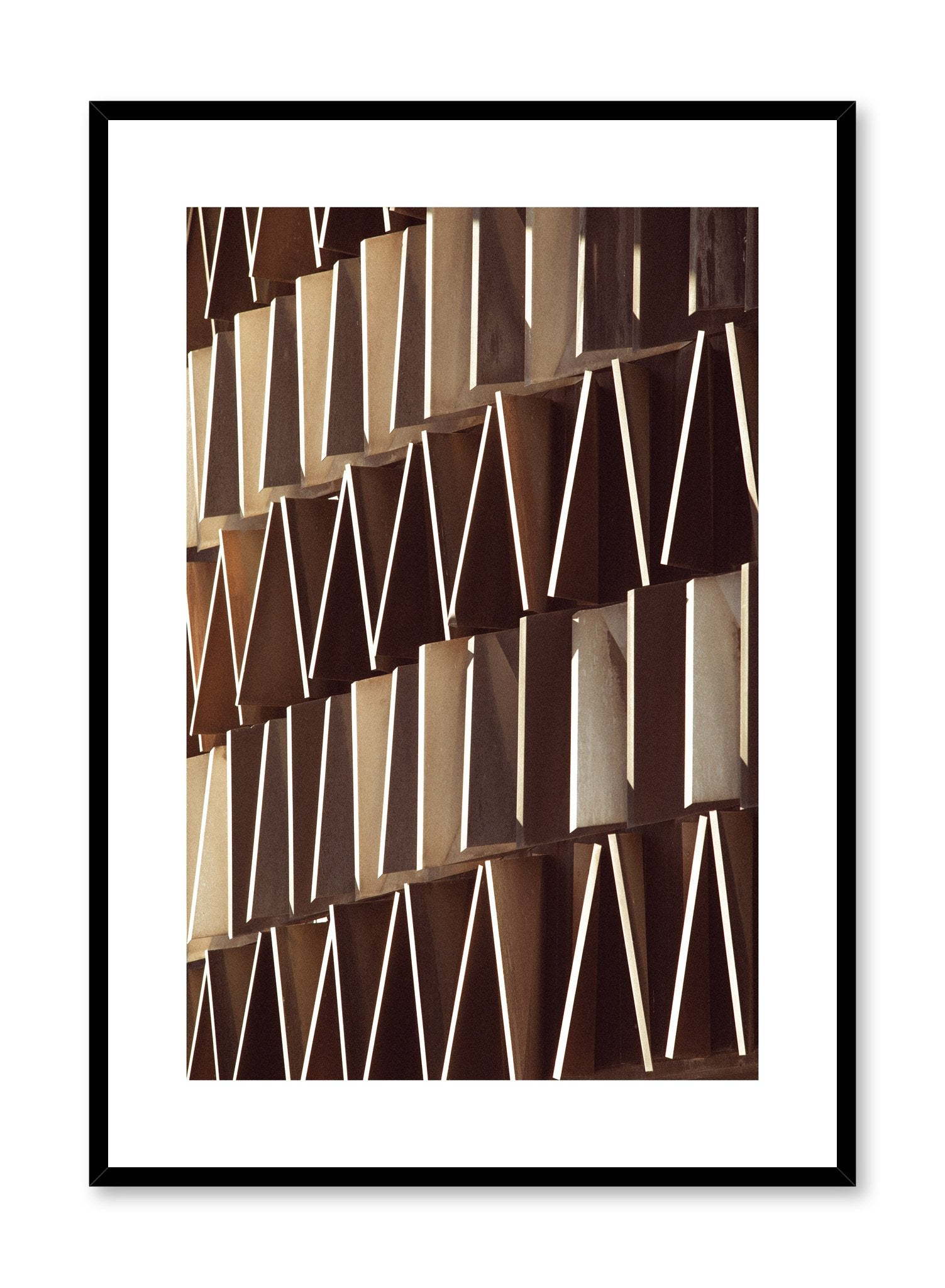 Modern minimalist poster by Opposite Wall with photography of different shapes on a building