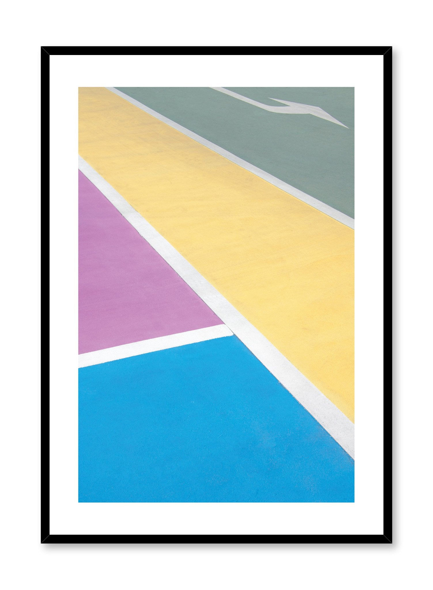 Modern minimalist colourful architecture photography - Colourblock poster