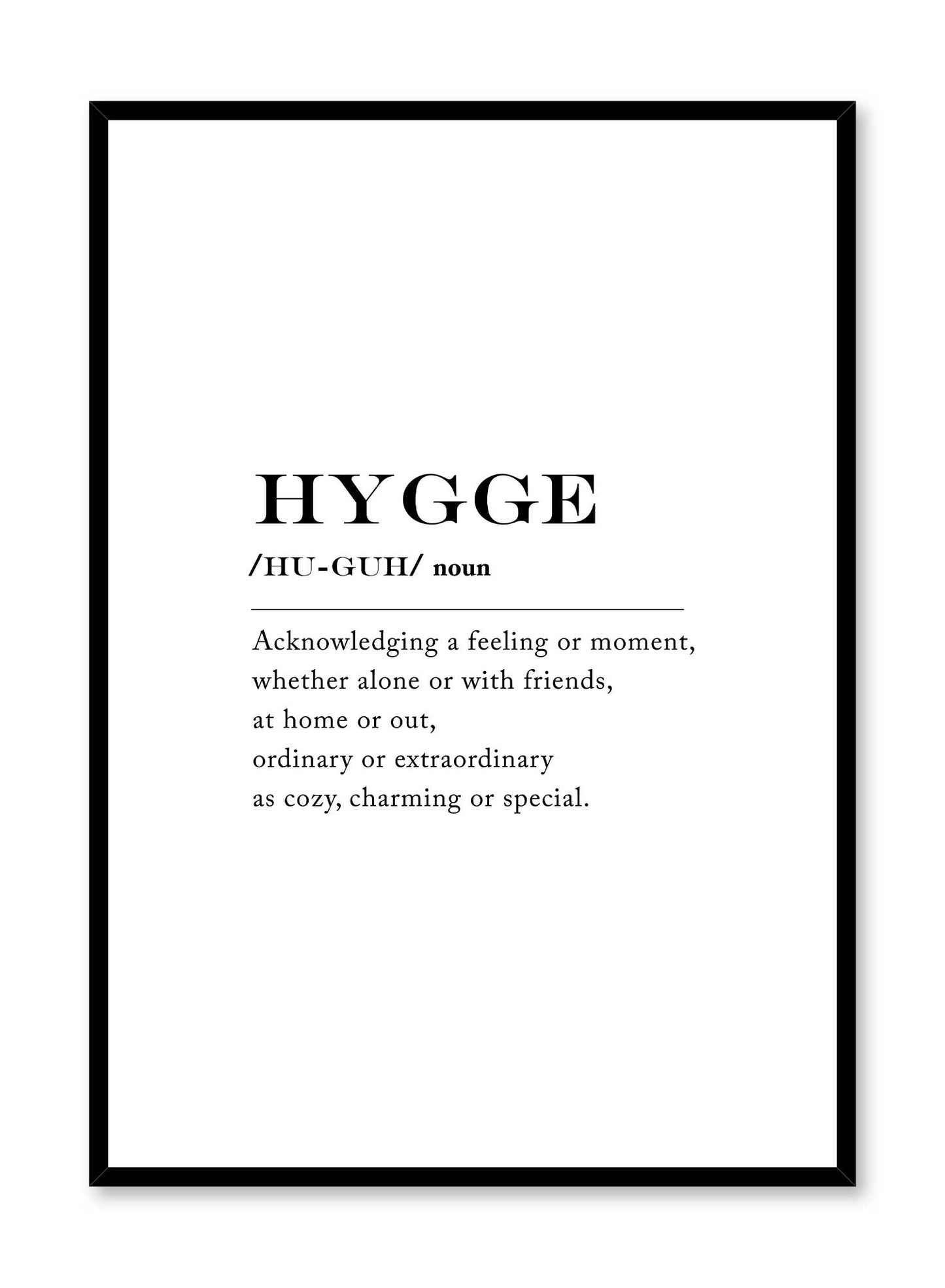 Hygge definition, Poster | Oppositewall.com