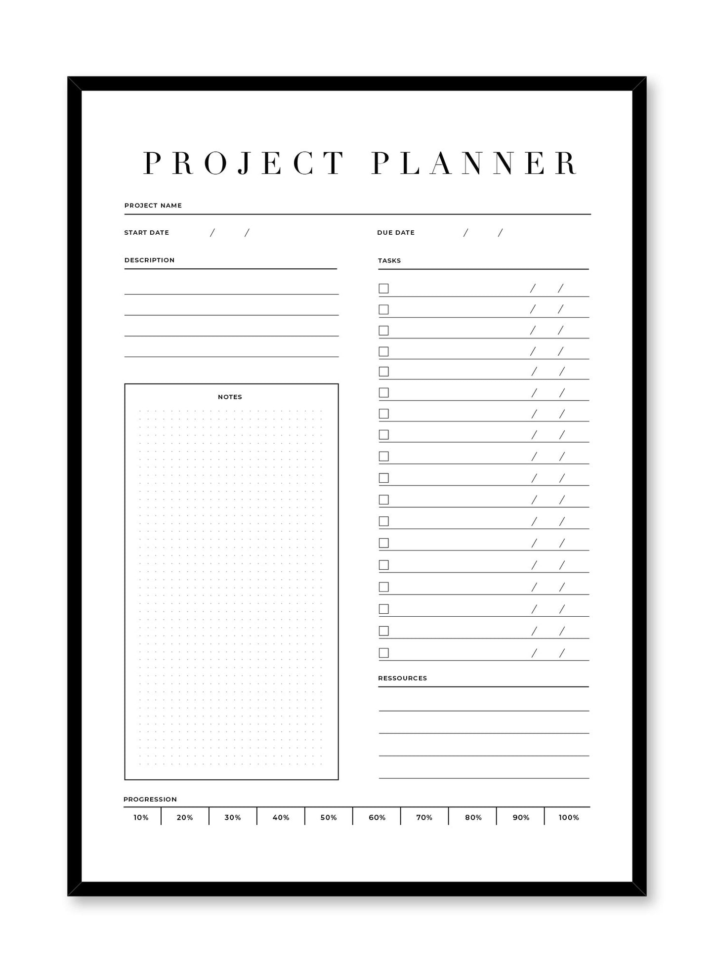 Gestion de projet, Planificateur