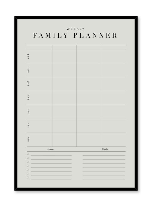 Agenda familial, Planificateur