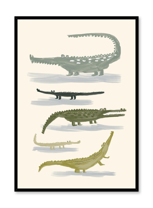 Quintette de crocodiles, Affiche
