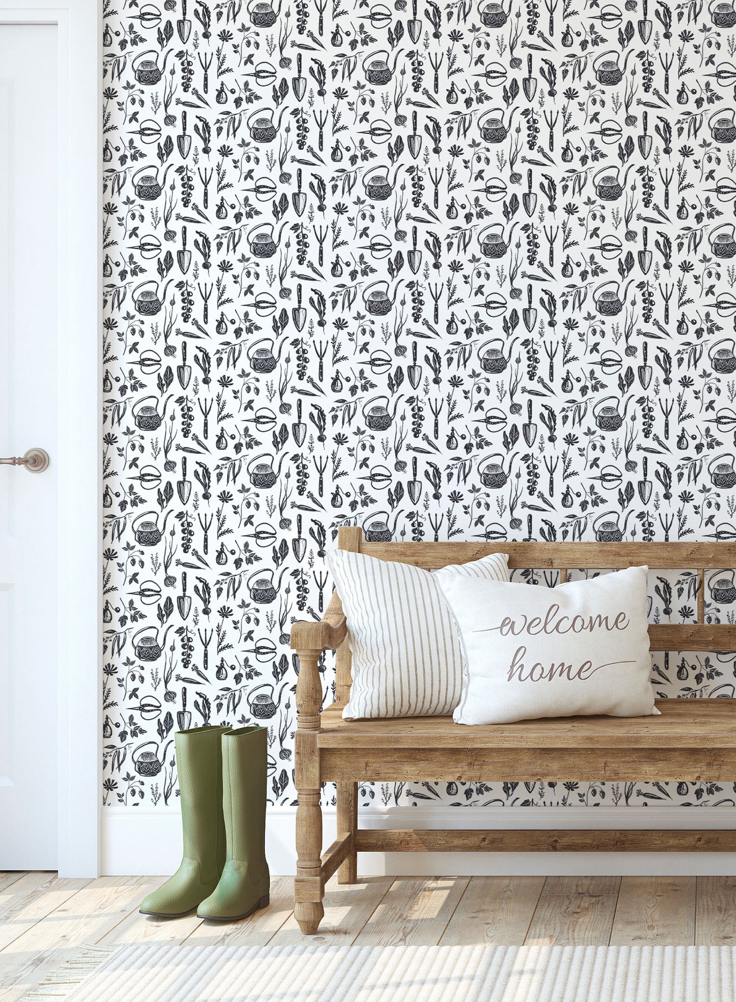 Récolte saisonnière, Papier peint