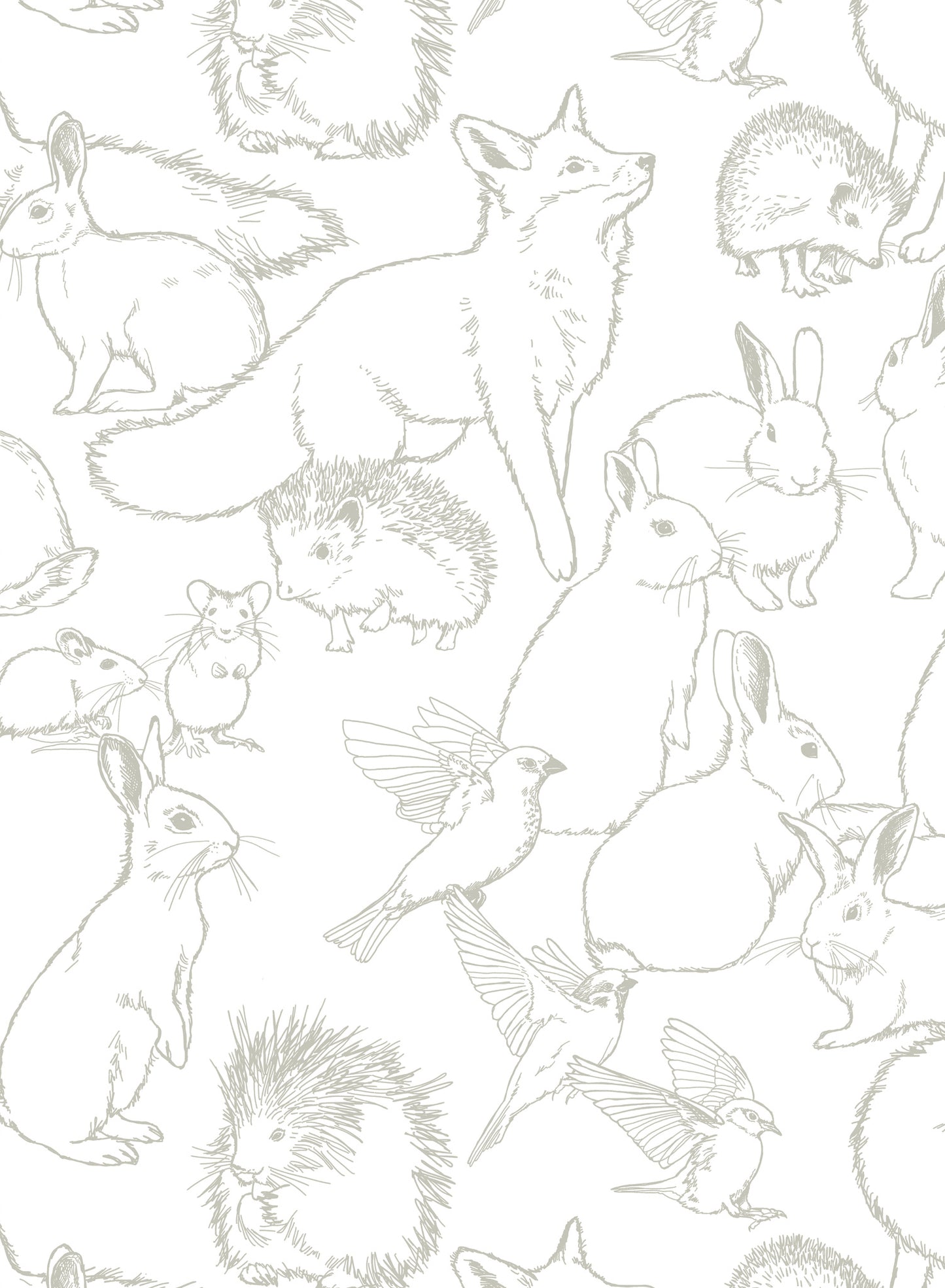 Hundred Acre Wood ia a Minimalist wallpaper by Opposite Wall of a small animals of the forest