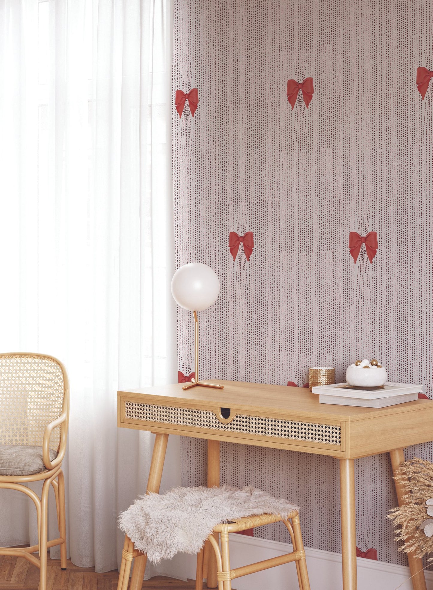 Bouclée, Papier peint