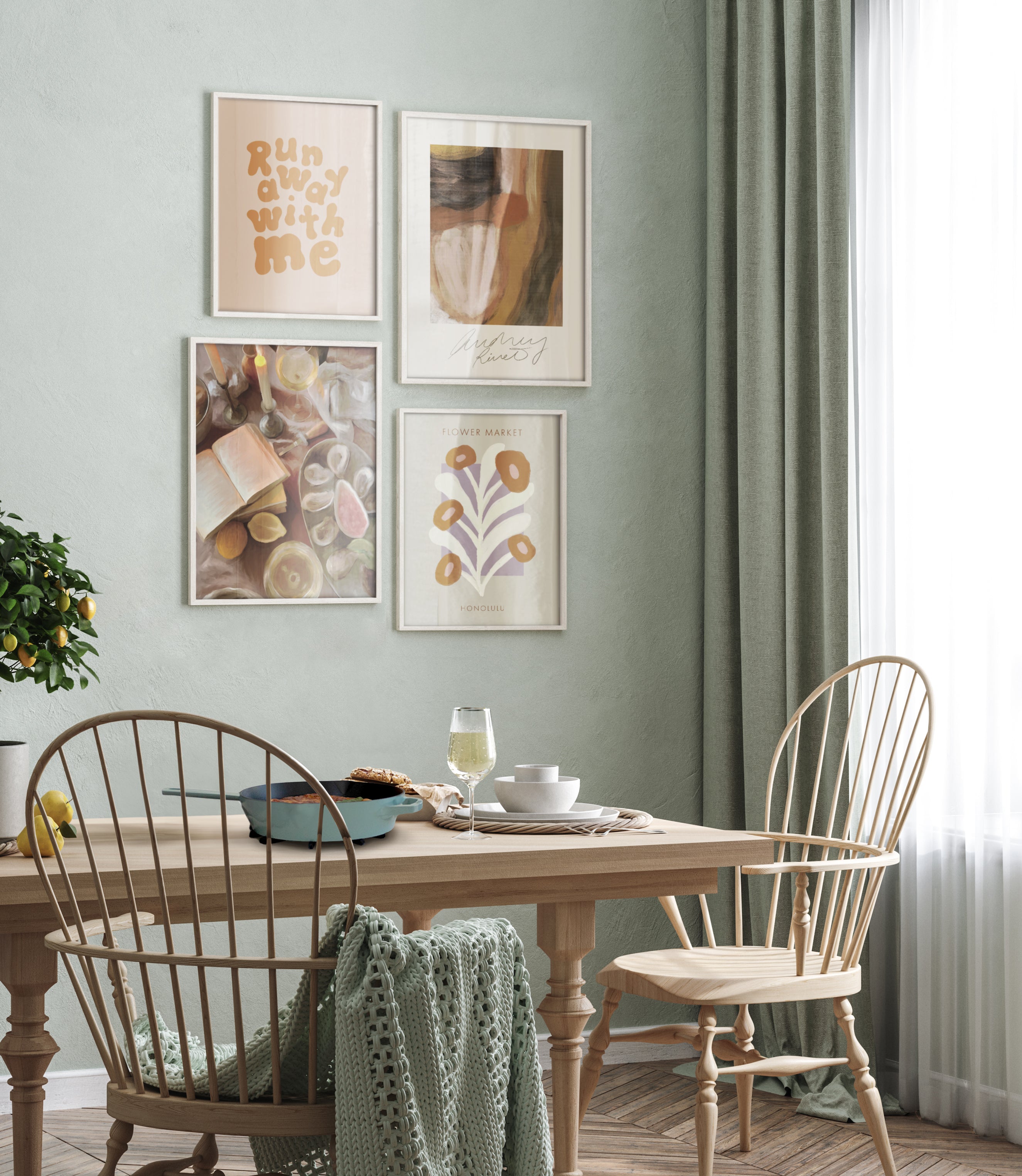 Pastel Petals Opposite Wall