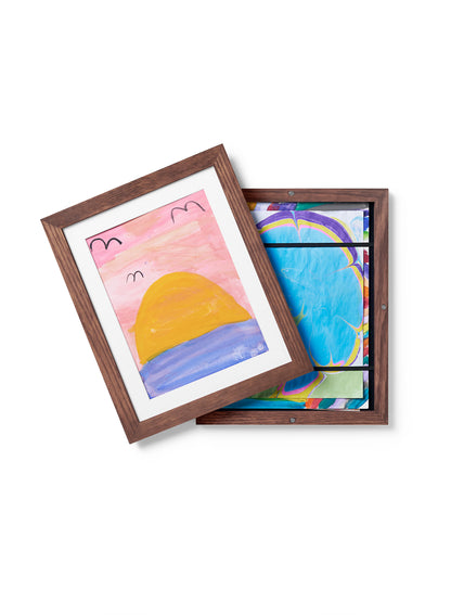 Kids Art Frame in Dark Oak, 8.5x11 in | 22x28 cm