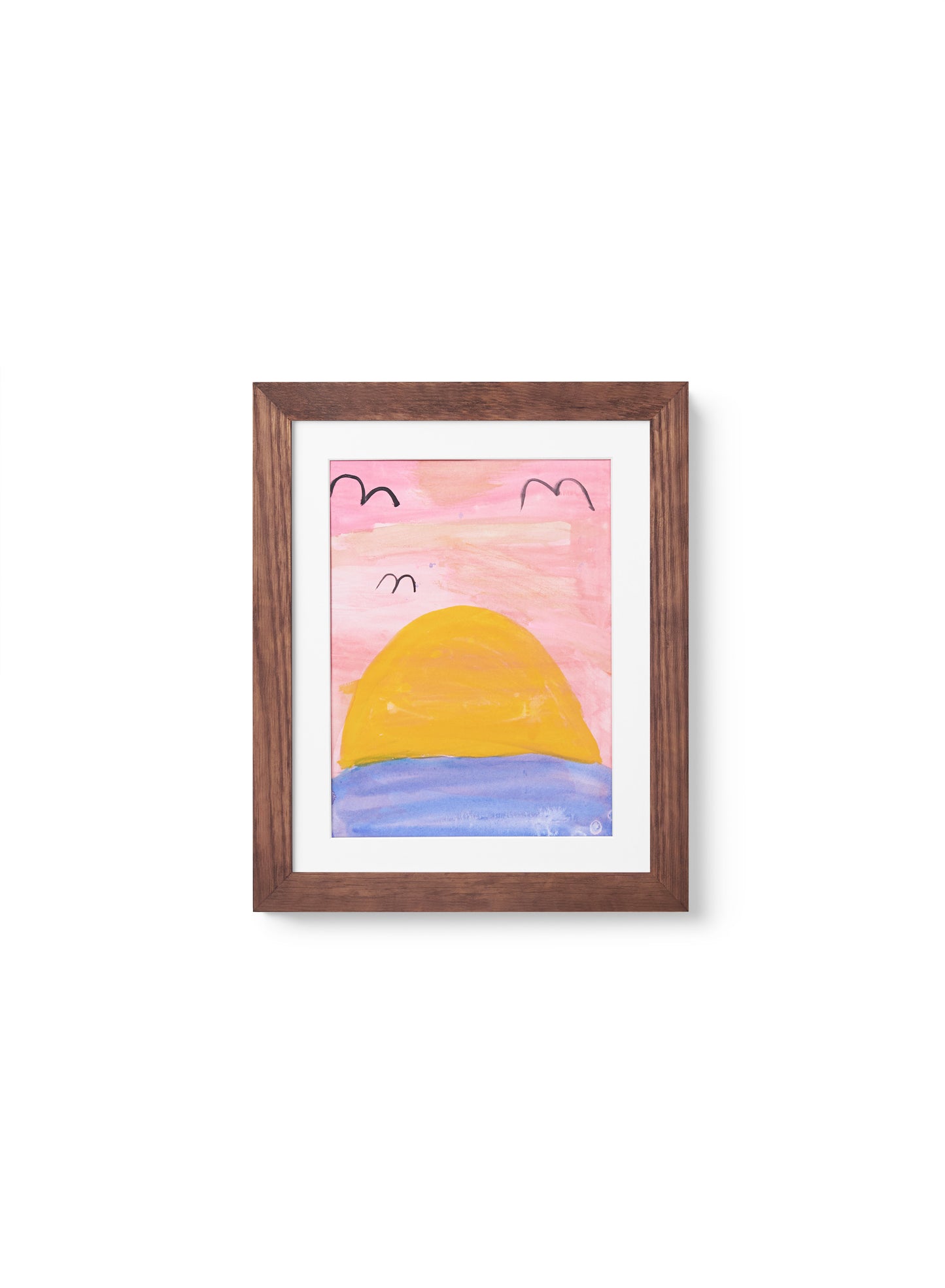 Kids Art Frame in Dark Oak, 8.5x11 in | 22x28 cm