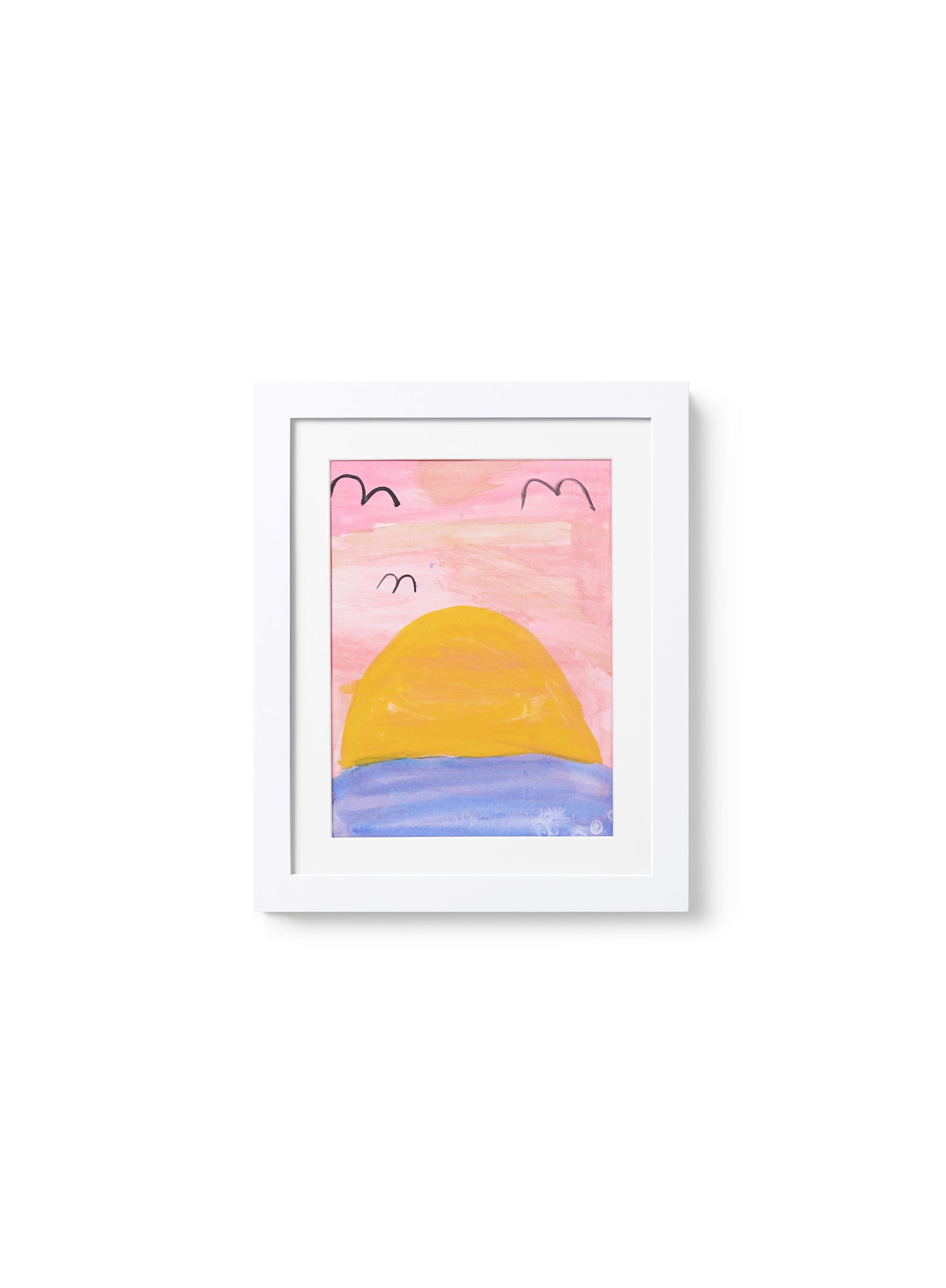 Kids Art Frame in White Solid Wood, 8.5x11 in | 22x28 cm