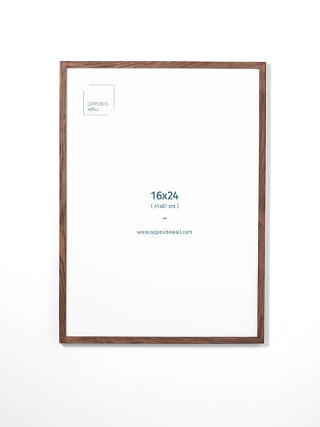 Picture Frame - Dark Oak Wood - Wall Art, 16x24 | Opposite Wall