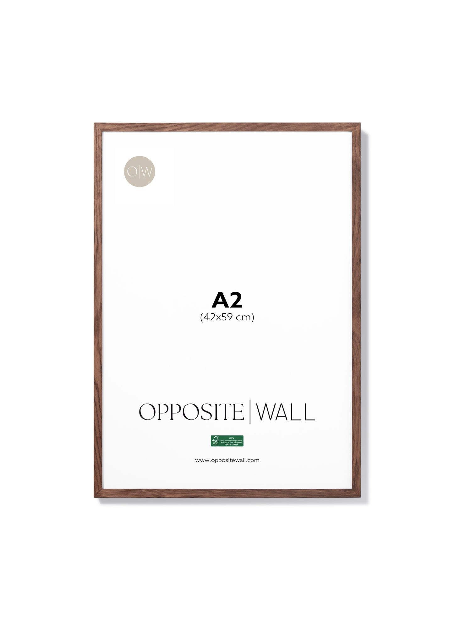 Cadre en chêne foncé, A2 | 42 x 59 cm