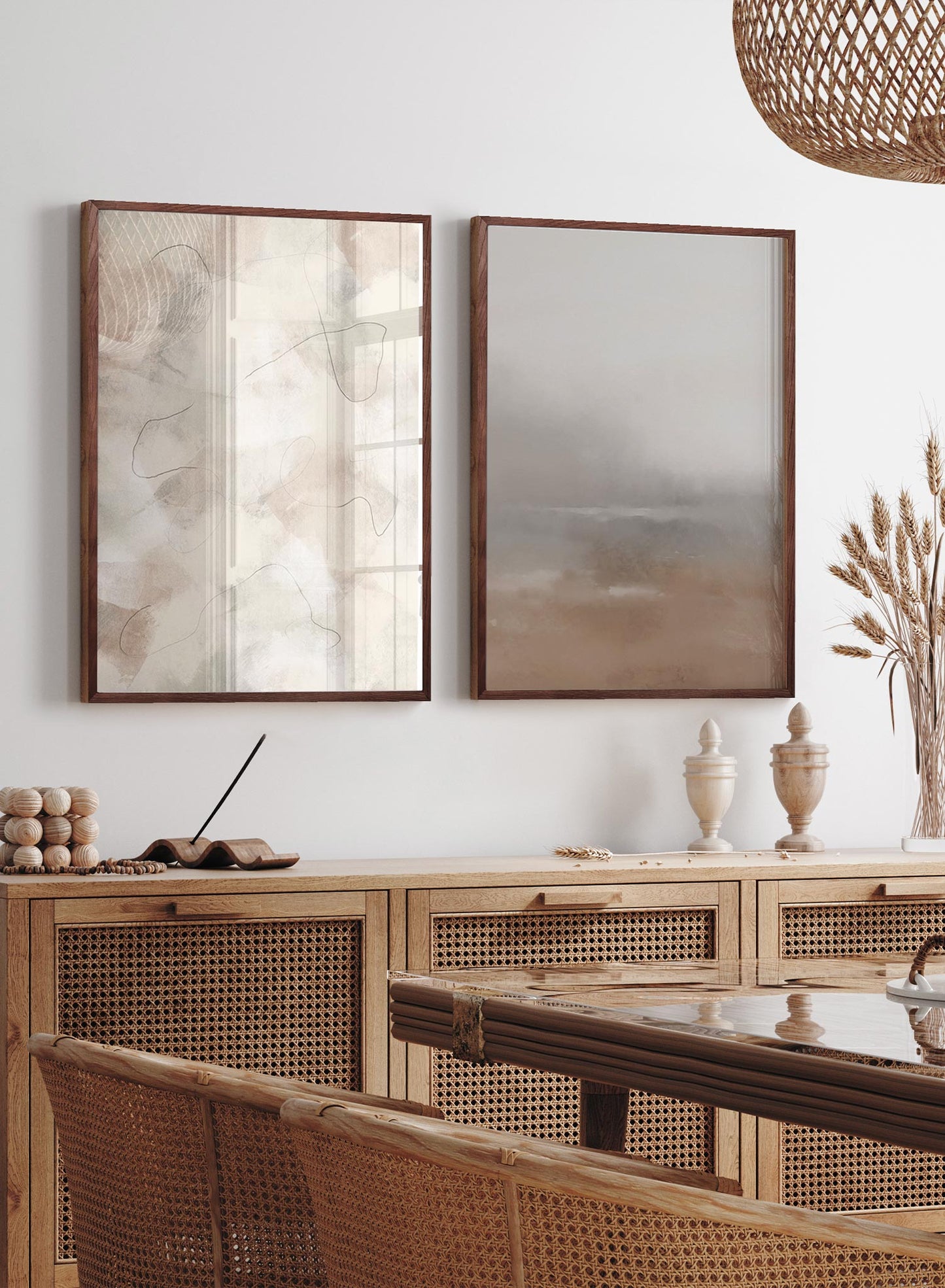 Minimalist Abstract Dining Room Set