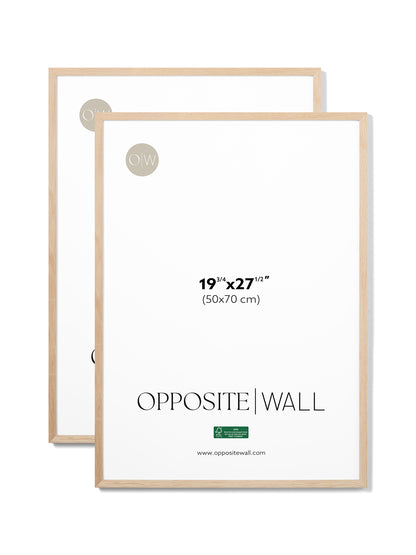 Cadre en chêne naturel (Paquet de 2), 19¾x27½ po | 50x70cm