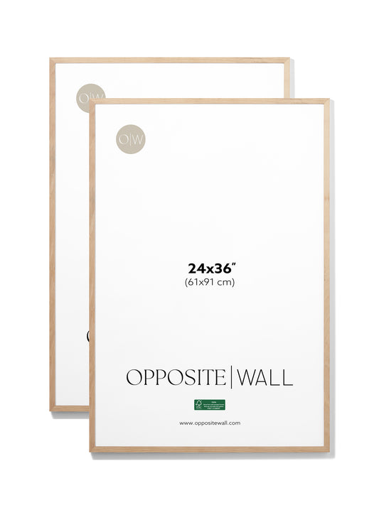 Cadre en chêne naturel (Paquet de 2), 24x36 po | 61x91 cm