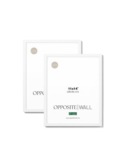 Cadre blanc en chêne (Paquet de 2), 11x14 po | 28x36 cm