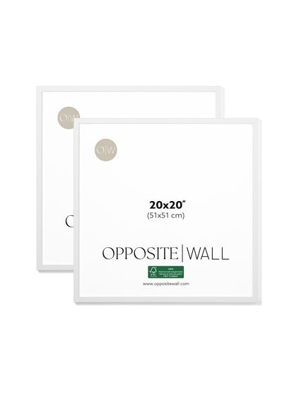 White Oak Frame (2 Pack), 20x20 in | 51x51 cm