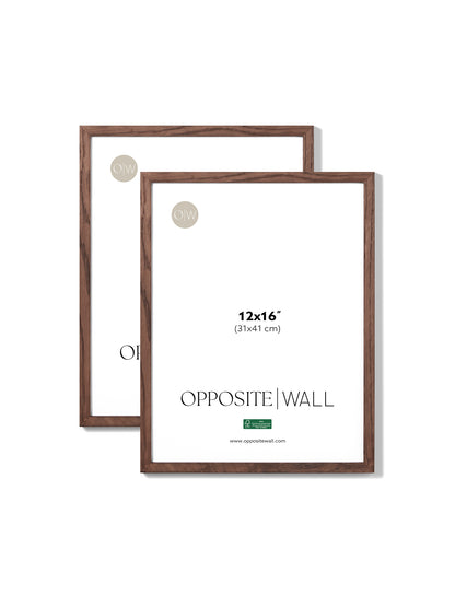Dark Oak Frame (2 Pack), 12x16 in | 31x41 cm