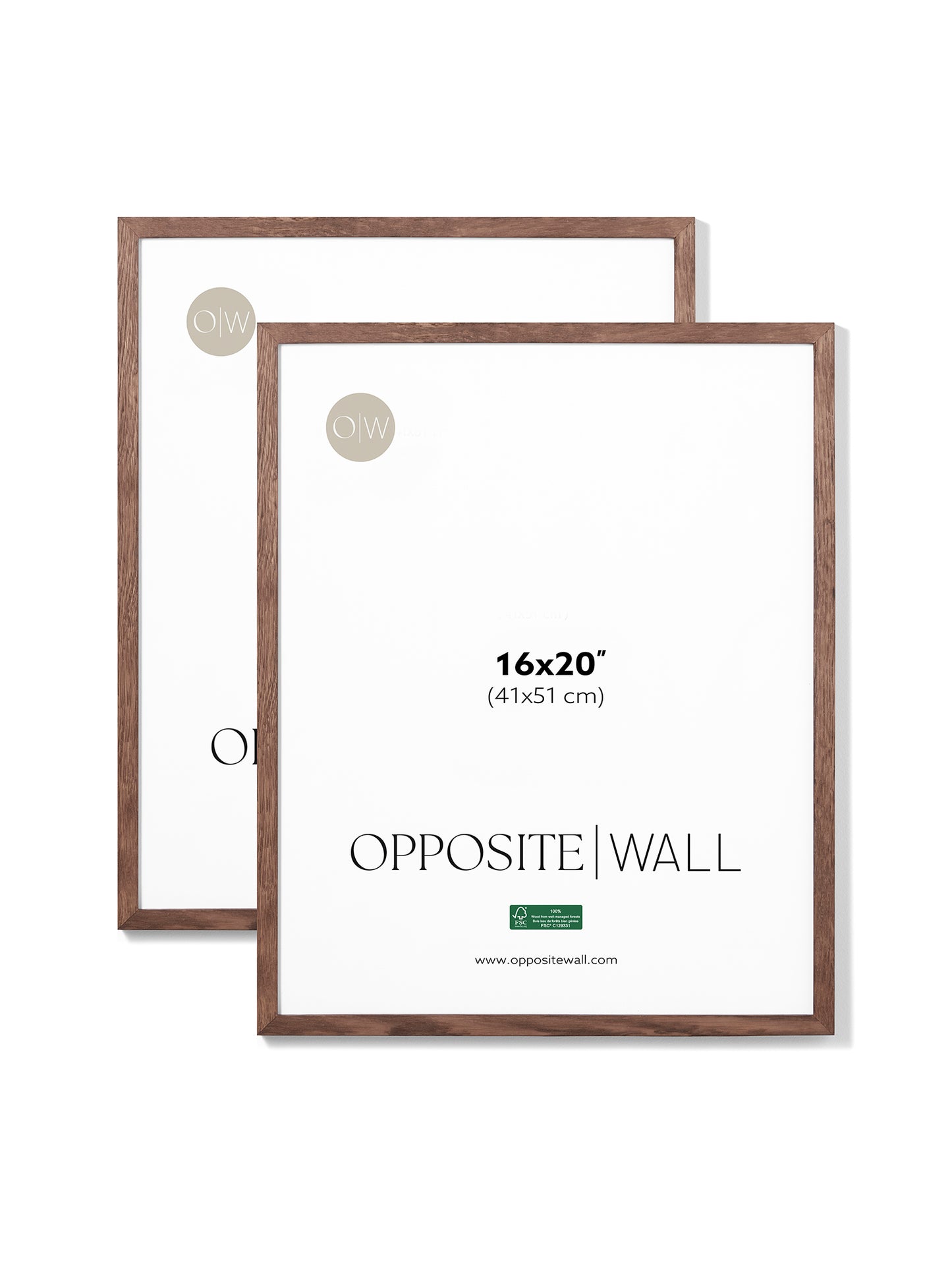 Dark Oak Frame (2 Pack), 16x20 in | 41x51 cm