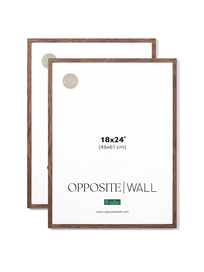 Dark Oak Frame (2 Pack), 18x24 in | 46x61 cm