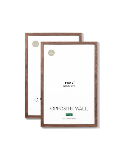 Dark Oak Frame (2 Pack), 11x17 in | 28x43 cm