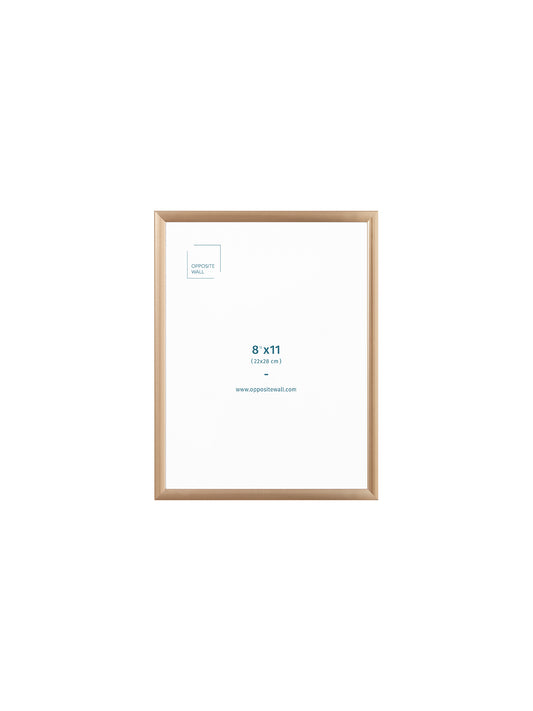 Gold Metal Frame, 8.5x11 in | 22x28 cm