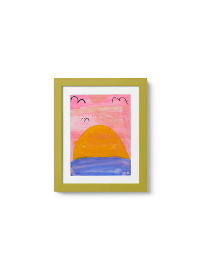 Kids Art Frame in Olive, 8.5x11 in | 22x28 cm