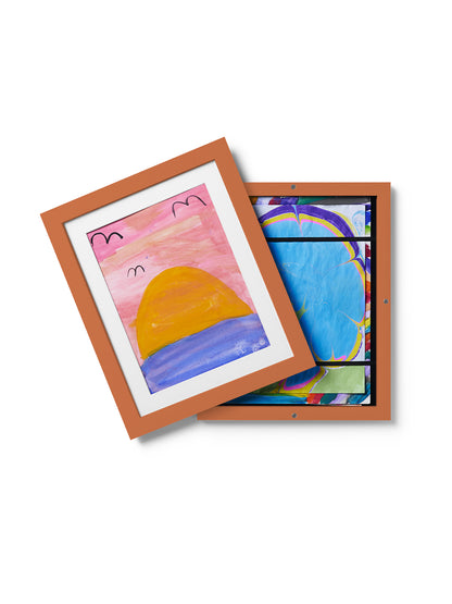 Kids Art Frame in Coral, 8.5x11 in | 22x28 cm