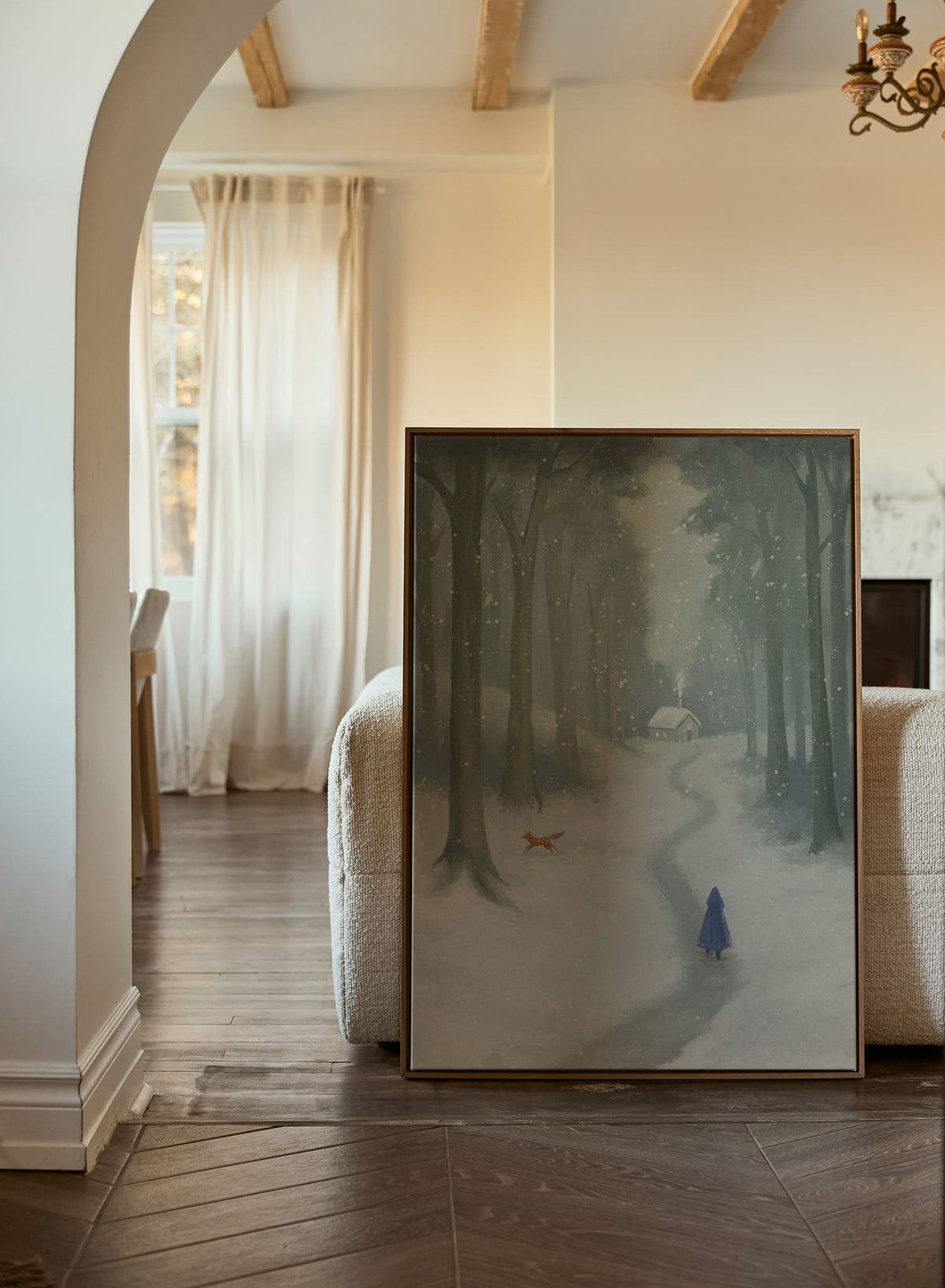 A Snowy Visit, Poster