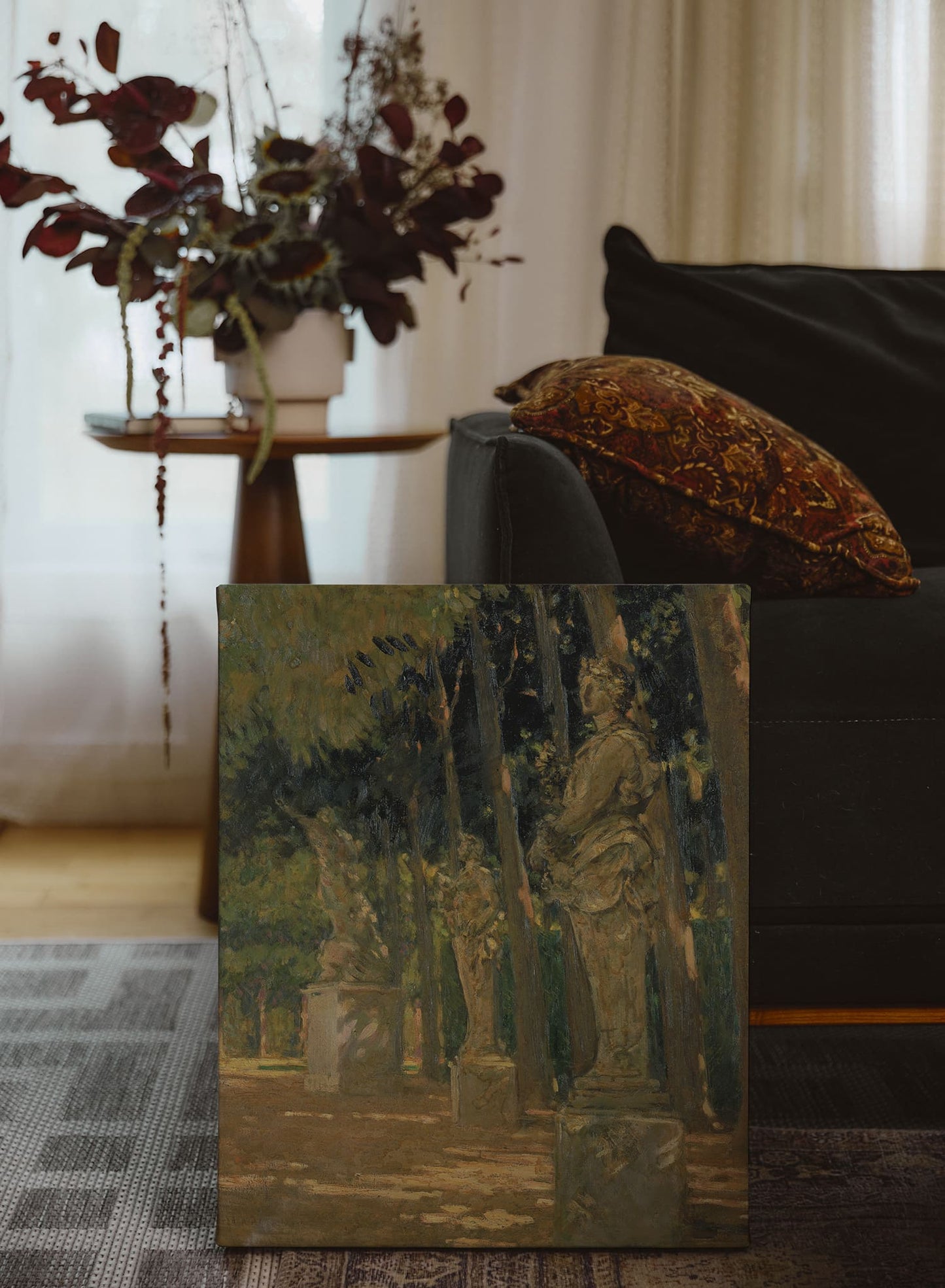 La Cour aux Statues, Affiche