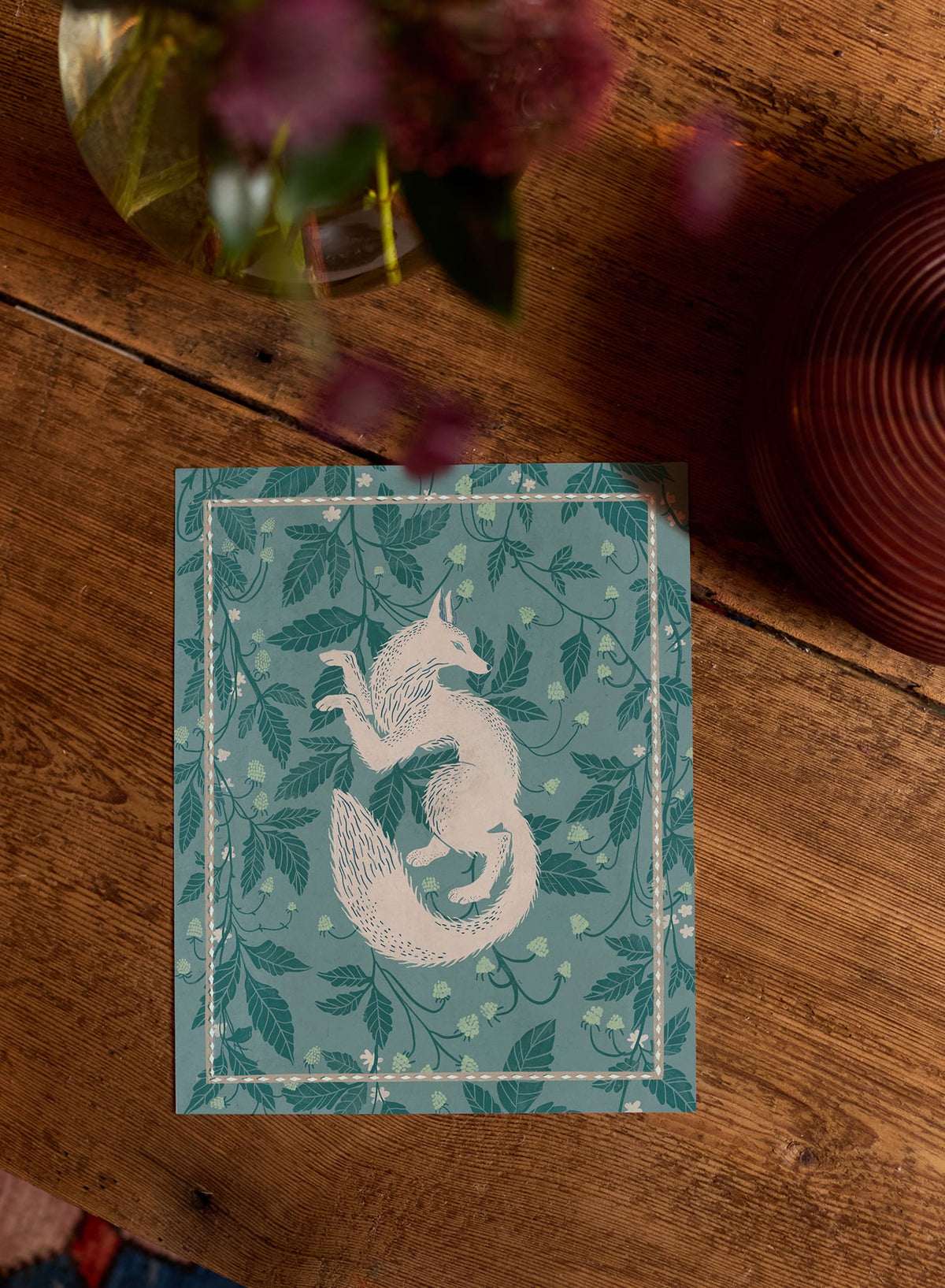 Fox in the Field Tapestry, Poster