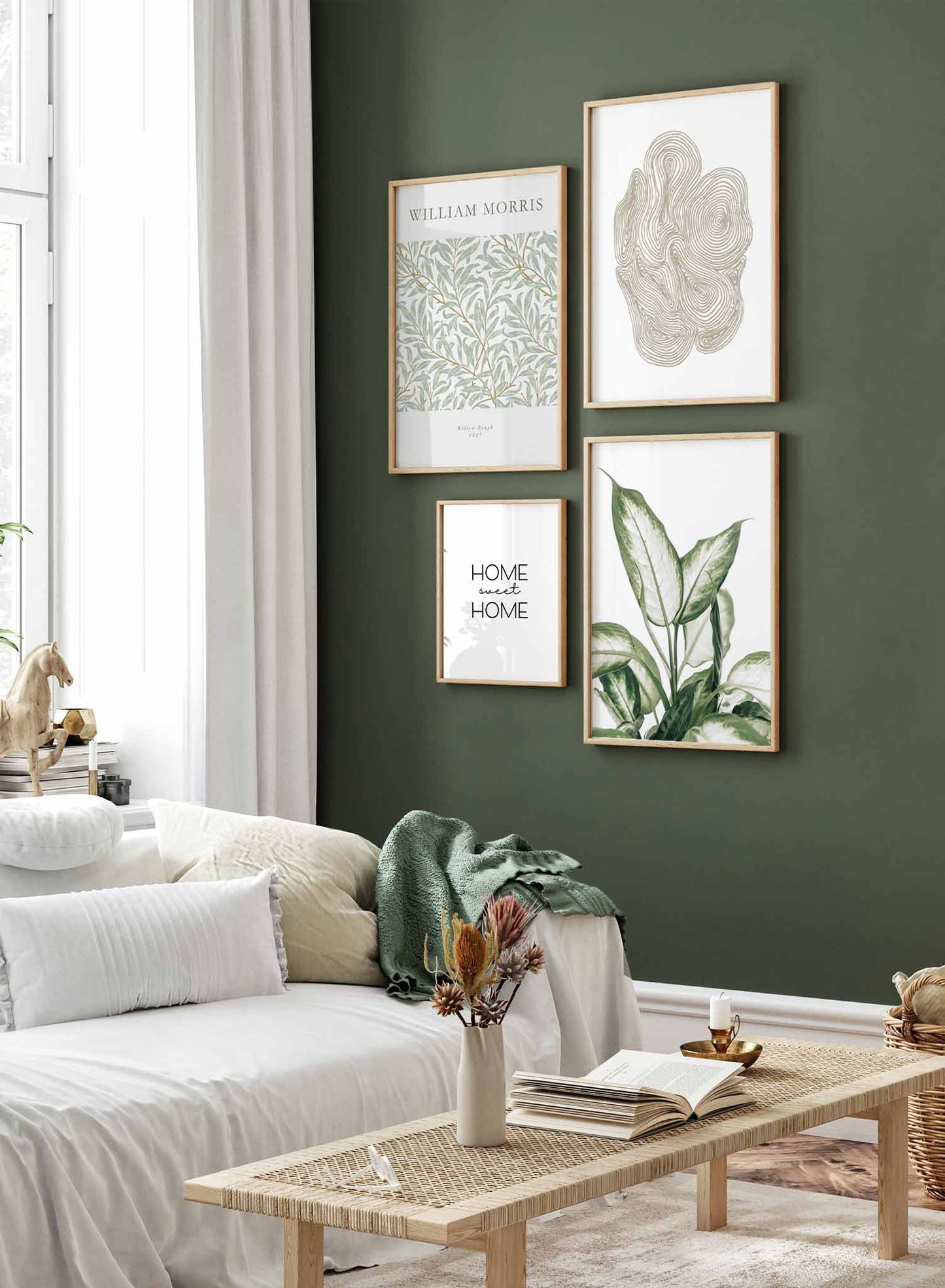 Green Cozy Livingroom Set