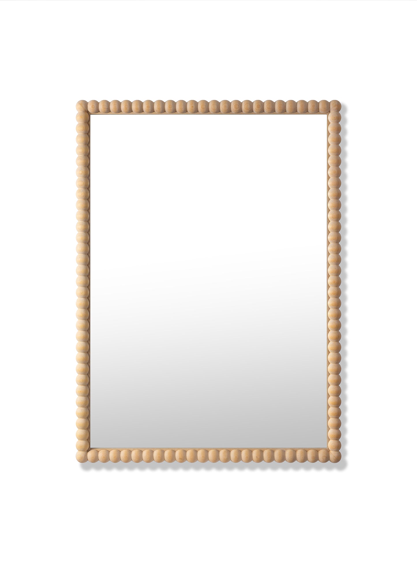Large Sand Bobbin Mirror – Natural, Oak Frame, 28x40 in | 70x100 cm
