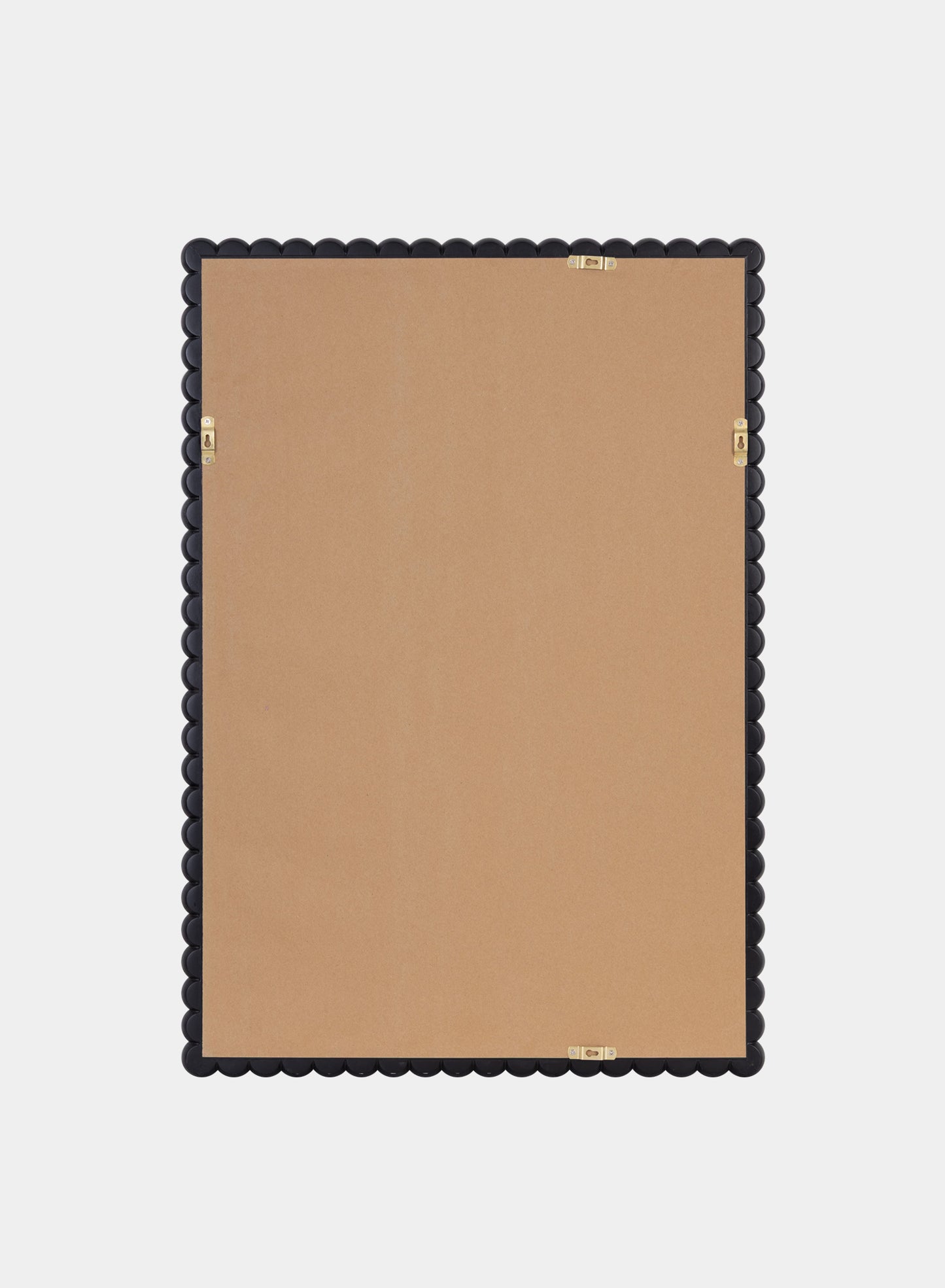Small Stone Bobbin Mirror – Black, Oak Frame, 20x30 in | 51x76 cm