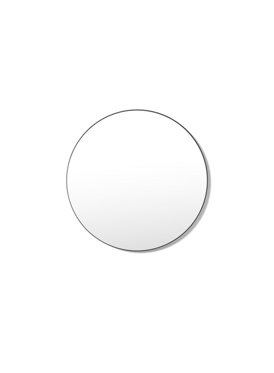 Petit miroir rond Onyx – Fer noir, 24 po | 61 cm