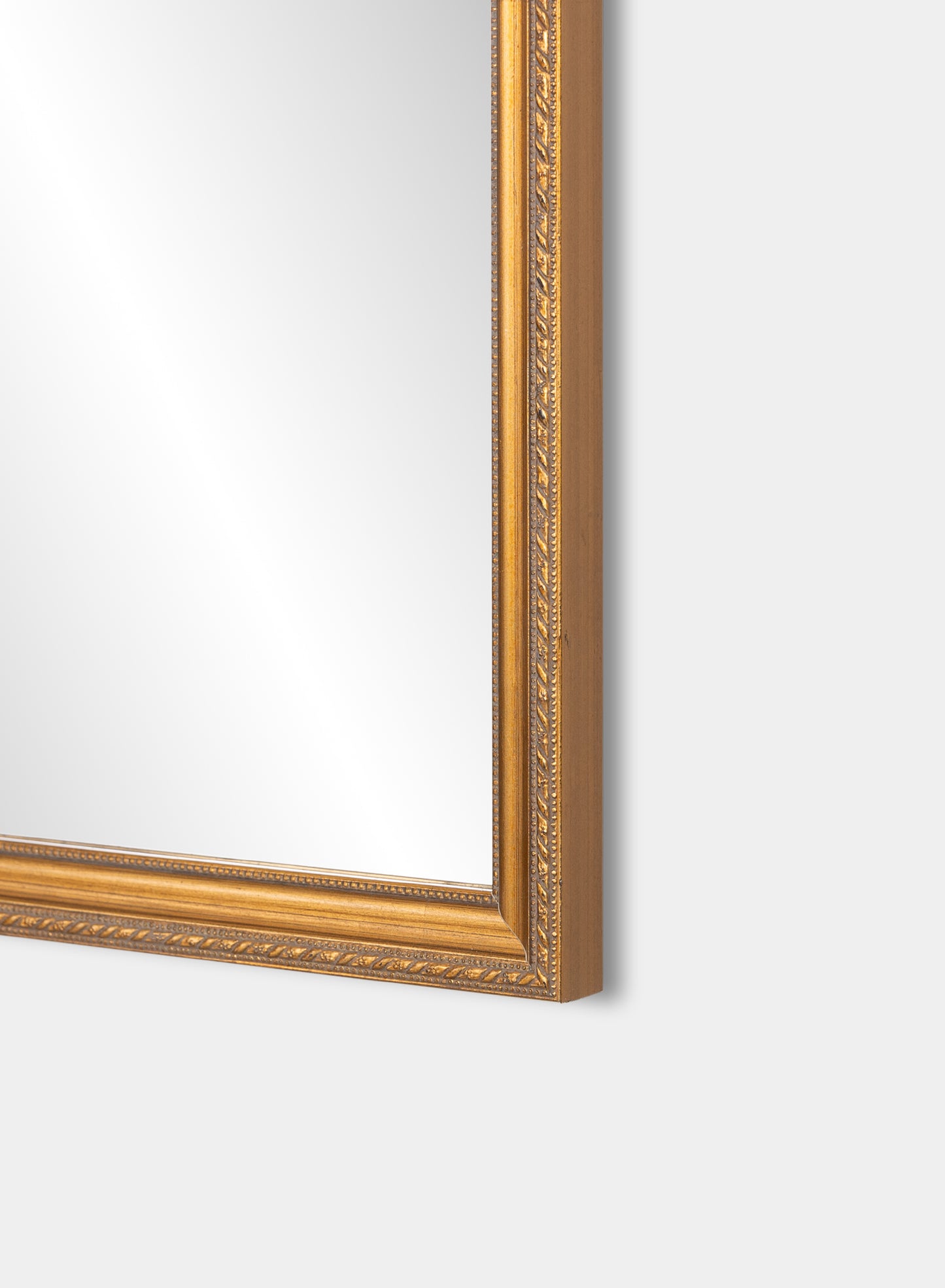 Elena Vintage Rectangular Mirror – Solid Pine Wood, 24x36 in | 61x91 cm