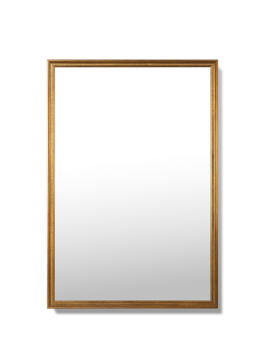 Darla Vintage Rectangular Mirror – Solid Pine Wood, 24x36 in | 61x91 cm