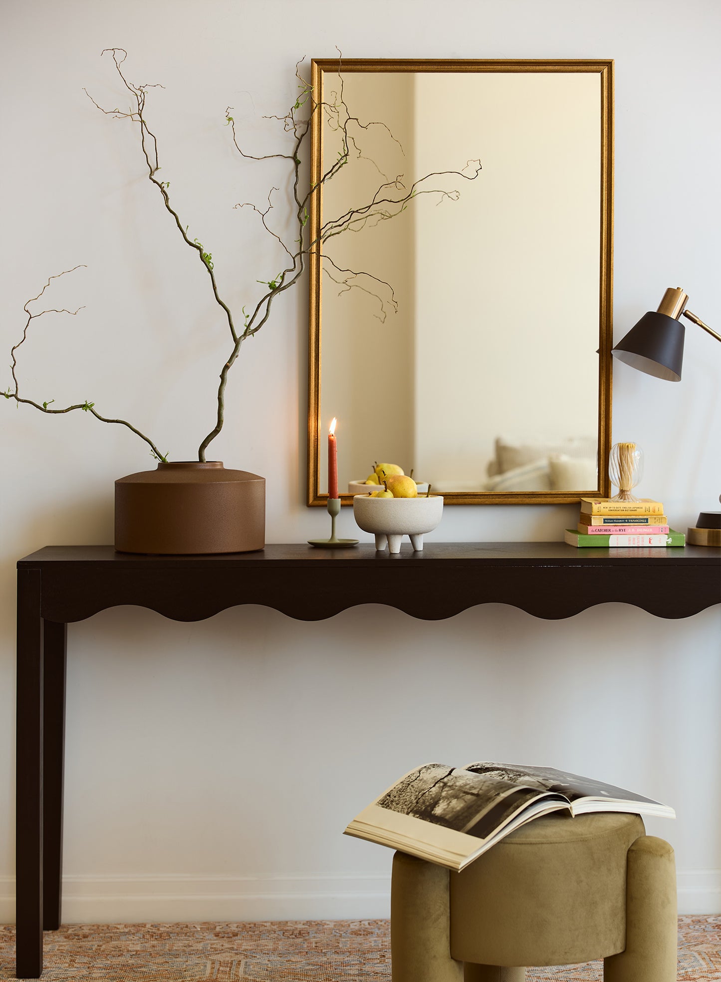 Darla Vintage Rectangular Mirror – Solid Pine Wood, 24x36 in | 61x91 cm