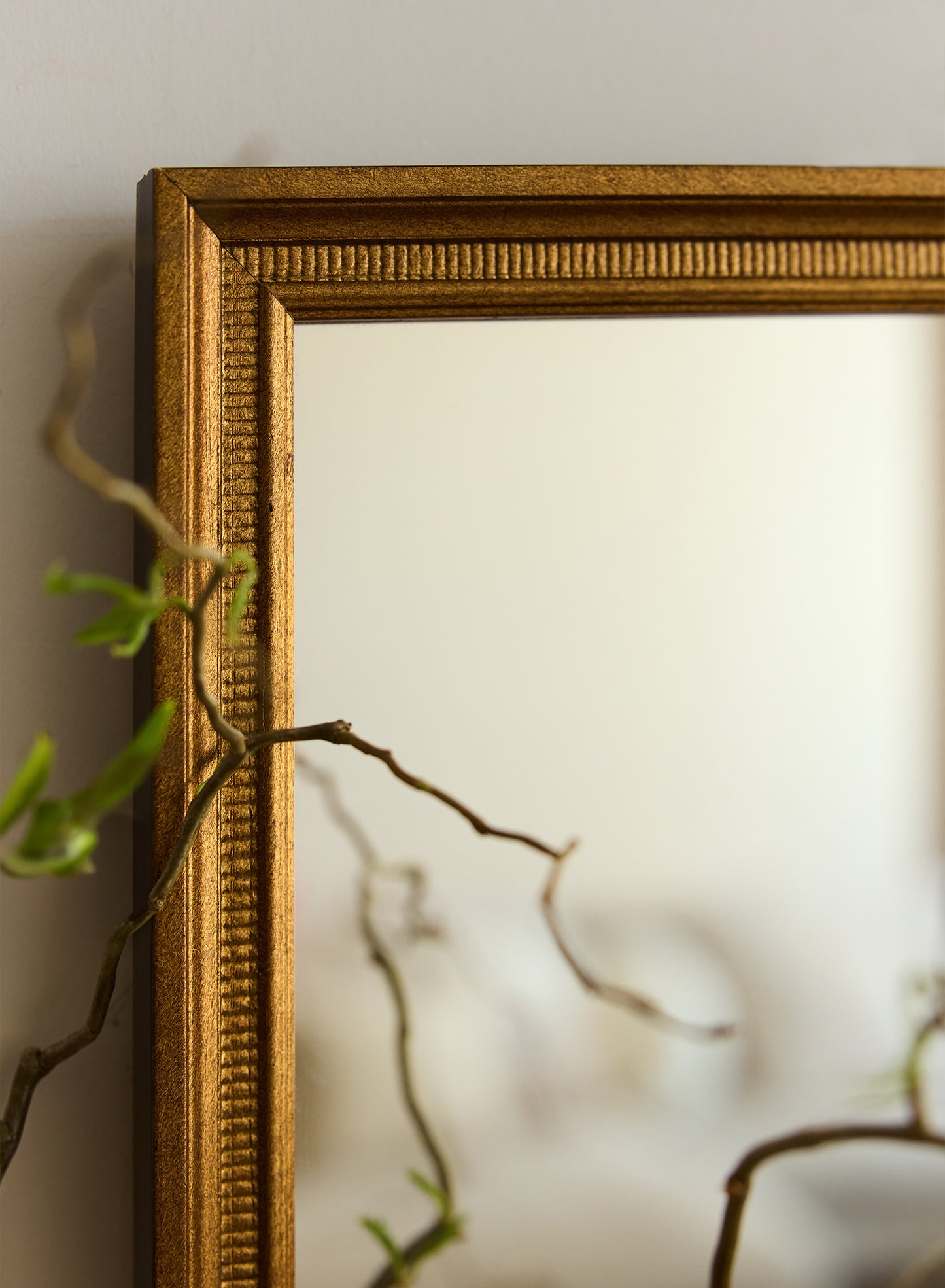 Darla Vintage Rectangular Mirror – Solid Pine Wood, 24x36 in | 61x91 cm