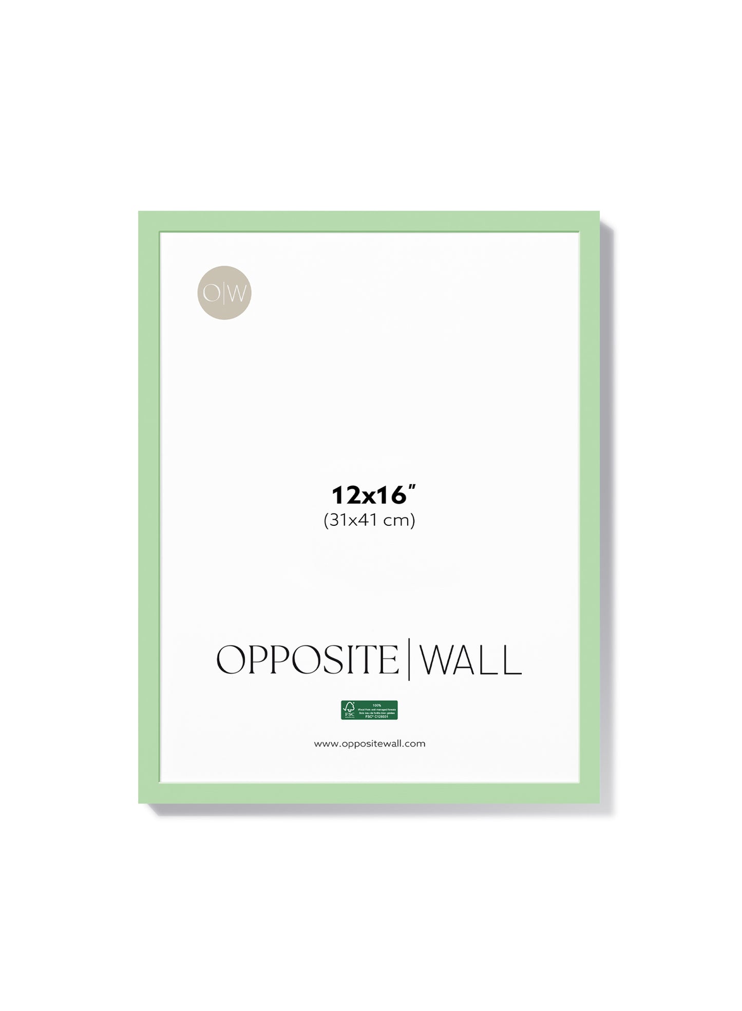 Mint Wood Frame, 12x16 in | 31x41 cm