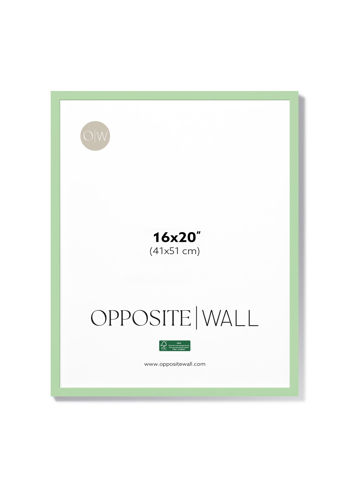 Mint Wood Frame, 16x20 in | 41x51 cm