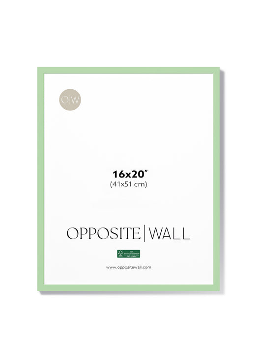 Cadre en bois massif — Menthe, 16 x 20 po | 41 x 51 cm