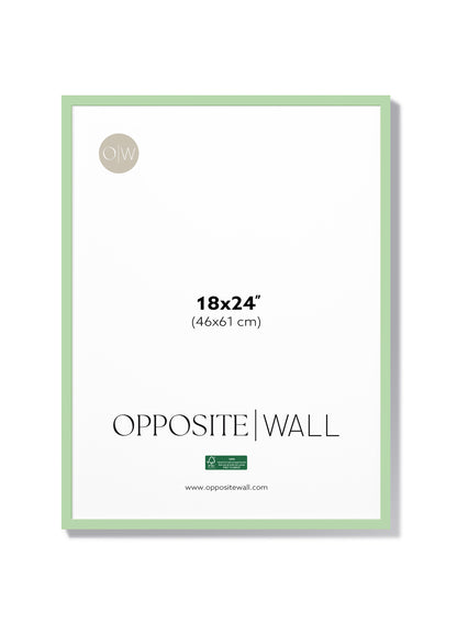 Mint Wood Frame, 18x24 in | 46x61 cm