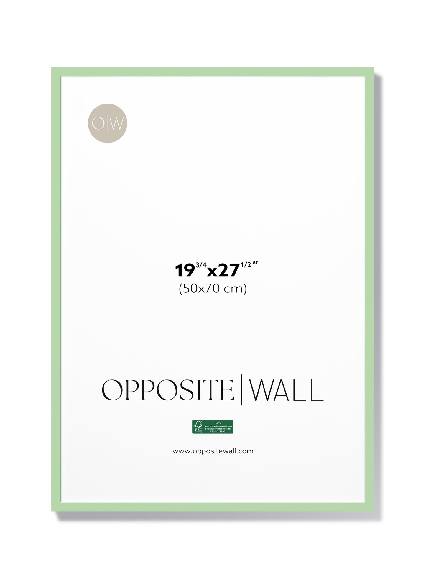 Mint Wood Frame, 19¾x27½ in | 50x70 cm